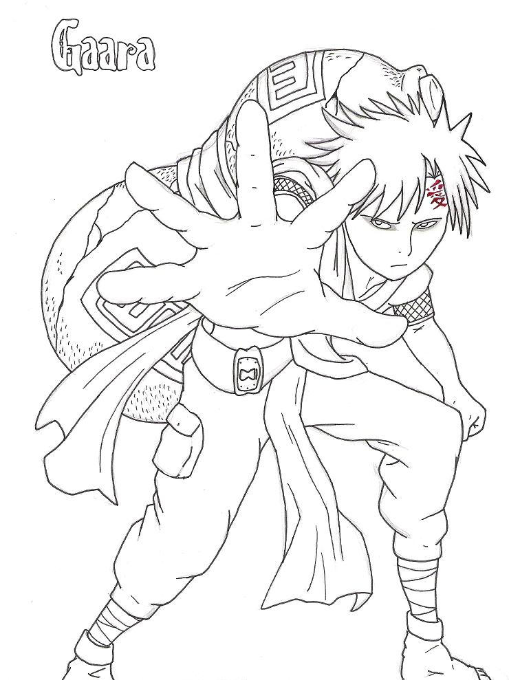 gaara coloring pages - photo #15